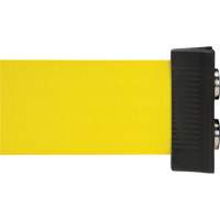 Magnetic Tape Cassette for Build-Your-Own Crowd Control Barrier, 7', Yellow Tape Helyx Safety & Industrial Supplies