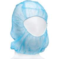 Cagoule jetable, Polypropyl&egrave;ne, Bleu Helyx Safety & Industrial Supplies