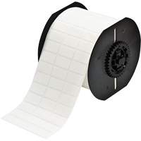 &eacute;tiquettes adh&eacute;sives repositionnables de s&eacute;rie B33, Vinyle, 1" lo x 0,5" h, Blanc Helyx Safety & Industrial Supplies