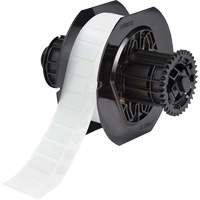 &eacute;tiquettes pour laboratoire et couvercles de flacon r&eacute;sistant aux produits chimiques de s&eacute;rie B33, Polyester, 1" lo x 0,5" h, Blanc Helyx Safety & Industrial Supplies