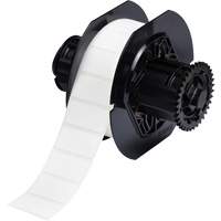 &eacute;tiquettes en tissu avec rev&ecirc;tement en polyamide B33, Nylon, 1,5" lo x 0,75" h, Blanc Helyx Safety & Industrial Supplies