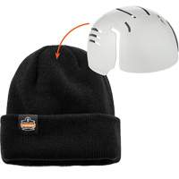 Tuque en tricot c&ocirc;tel&eacute; avec fermeture &agrave; glissi&egrave;re et casque antichoc &agrave; ins&eacute;rer N-Ferno, Taille unique, Noir Helyx Safety & Industrial Supplies