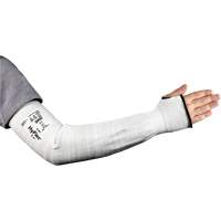 HyFlex&reg; 11-211 Series Wide Cut Resistant Sleeve, Intercept, 18", ASTM ANSI Level A2/EN 388 Level 2, Grey Helyx Safety & Industrial Supplies
