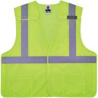 GloWear 8217BA Breakaway Mesh Safety Vest, High Visibility Lime-Yellow, Medium/Small, Polyester Helyx Safety & Industrial Supplies