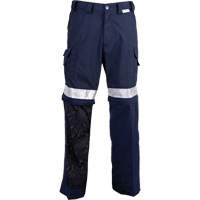 Pantalons ventil&eacute;s haute visibilit&eacute; toutes saisons, Poly-coton, 26, Bleu marine Helyx Safety & Industrial Supplies
