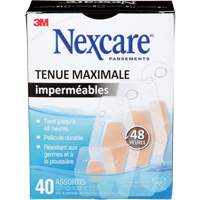 Pansements imperm&eacute;ables &agrave; tenue maximale Nexcare, Assorti, Plastique, St&eacute;rile Helyx Safety & Industrial Supplies