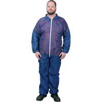 Coveralls, Medium, Blue, Polypropylene Helyx Safety & Industrial Supplies