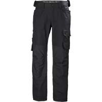 Pantalons de travail Oxford, Coton, Noir, Taille 44 Helyx Safety & Industrial Supplies
