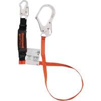 Titan Shock-Absorbing Lanyard, 6', Locking Rebar Hook Center, Locking Snap Hook Leg Ends, Polyester Helyx Safety & Industrial Supplies