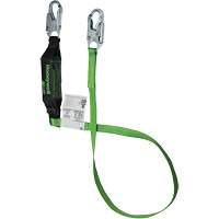 Miller&reg; HP Shock-Absorbing Lanyard, 6', Locking Snap Hook Center, Locking Snap Hook Leg Ends, Polyester Helyx Safety & Industrial Supplies