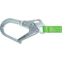 Miller&reg; HP Shock-Absorbing Lanyard, 4', Locking Rebar Hook Center, Locking Snap Hook Leg Ends, Polyester Helyx Safety & Industrial Supplies