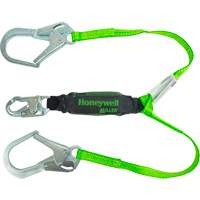 Miller&reg; HP Shock-Absorbing Lanyard, 4', Locking Rebar Hook Center, Locking Snap Hook Leg Ends, Polyester Helyx Safety & Industrial Supplies