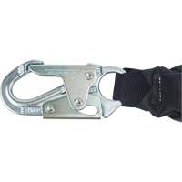 Miller&reg; HP Shock-Absorbing Lanyard, 4', Locking Rebar Hook Center, Locking Snap Hook Leg Ends, Polyester Helyx Safety & Industrial Supplies