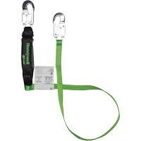 Miller&reg; HP Shock-Absorbing Lanyard, 6', Locking Snap Hook Center, Locking Snap Hook Leg Ends, Polyester Helyx Safety & Industrial Supplies