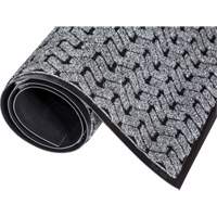 Tire-Track Performance Entrance Mats, Wiper/Scraper, 4' x 8' x 3/8", Grey Helyx Safety & Industrial Supplies