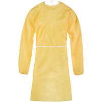 ChemMax&reg; 1 Gown, One Size, Yellow, Polyethylene/Polypropylene Helyx Safety & Industrial Supplies