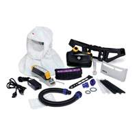 Ensemble respirateur d&eacute;puration dair propuls&eacute; facile &agrave; nettoyer Versaflo, Cagoule ample & visi&egrave;re, Pile Lithium-ion Helyx Safety & Industrial Supplies