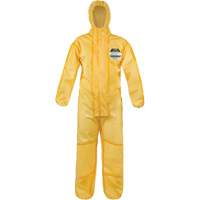 ChemMax&reg; 1 Coveralls, Polyethylene/Polypropylene, 4X-Large, Yellow Helyx Safety & Industrial Supplies