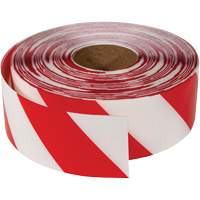 Ruban de marquage tr&egrave;s r&eacute;sistant pour plancher ArmorStripe, 3" x 100', PVC, Rouge et blanc Helyx Safety & Industrial Supplies