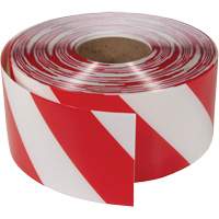 Ruban de marquage tr&egrave;s r&eacute;sistant pour plancher ArmorStripe, 4" x 100', PVC, Rouge et blanc Helyx Safety & Industrial Supplies