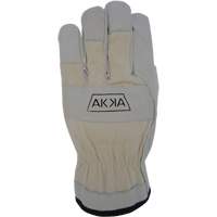 Gants de conducteur &agrave; dos en coton, Grand, Paume en Cuir fleur de ch&egrave;vre Helyx Safety & Industrial Supplies