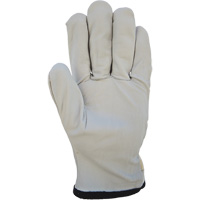 Gants de conducteur &agrave; dos en coton, Grand, Paume en Cuir fleur de ch&egrave;vre Helyx Safety & Industrial Supplies