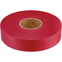 Ruban de signalisation Empire, 1" la x 600' lo, Rouge fluorescent Helyx Safety & Industrial Supplies