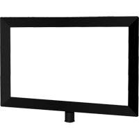 Porte-enseigne horizontal robuste pour montant classique, Noir Helyx Safety & Industrial Supplies