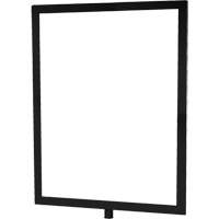 Porte-enseigne vertical robuste pour montant classique, Noir Helyx Safety & Industrial Supplies