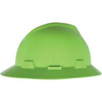 Casque de s&eacute;curit&eacute; &agrave; fente et bordure compl&egrave;te V-Gard, Suspension &agrave; douille, Non ventil&eacute; Helyx Safety & Industrial Supplies