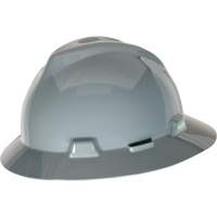 Casque de s&eacute;curit&eacute; &agrave; fente et bordure compl&egrave;te V-Gard, Suspension &agrave; douille, Non ventil&eacute; Helyx Safety & Industrial Supplies
