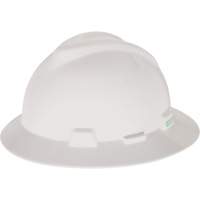 Casque de s&eacute;curit&eacute; &agrave; fente et bordure compl&egrave;te V-Gard, Suspension &agrave; douille, Non ventil&eacute; Helyx Safety & Industrial Supplies