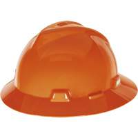Casque de s&eacute;curit&eacute; &agrave; fente et bordure compl&egrave;te V-Gard, R&eacute;pond aux normes CSA type 1, Suspension Glissement rapide, Non ventil&eacute; Helyx Safety & Industrial Supplies
