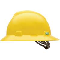 Casque de s&eacute;curit&eacute; &agrave; fente et bordure compl&egrave;te V-Gard, Suspension &agrave; douille, Non ventil&eacute; Helyx Safety & Industrial Supplies