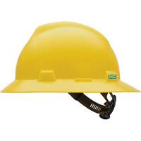 Casque de s&eacute;curit&eacute; &agrave; fente et bordure compl&egrave;te V-Gard, R&eacute;pond aux normes CSA type 1, Suspension Glissement rapide, Non ventil&eacute; Helyx Safety & Industrial Supplies