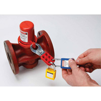 Housse de s&eacute;curit&eacute; pour fontaine et dispositif de cadenassage pour robinet &agrave; tournant, Ensemble Vanne/Robinet &agrave; eau Helyx Safety & Industrial Supplies