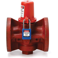 Housse de s&eacute;curit&eacute; pour fontaine et dispositif de cadenassage pour robinet &agrave; tournant, Ensemble Vanne/Robinet &agrave; eau Helyx Safety & Industrial Supplies