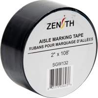 Aisle Marking Tape, 2" x 108', PVC, Black Helyx Safety & Industrial Supplies