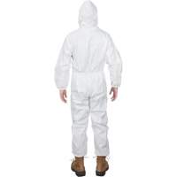 Premium Hooded Coveralls, Small, White, Microporous Helyx Safety & Industrial Supplies