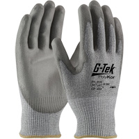 G-Tek&reg; PolyKor&reg; Cut Resistant Gloves, Size Small, 13 Gauge, Polyurethane Coated, Polyethylene Shell, ASTM ANSI Level A4/EN 388 Level 5/EN 388 Level D Helyx Safety & Industrial Supplies