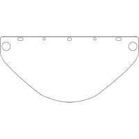 Visi&egrave;re de s&eacute;curit&eacute; universelle Dynamic, Polycarbonate, Teinte Transparent Helyx Safety & Industrial Supplies