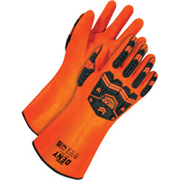 Gants r&eacute;sistants aux produits chimiques Deny, Taille 9, 14" lo, PVC, Doublure en Tissu &eacute;ponge Helyx Safety & Industrial Supplies
