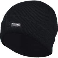 Tuque doubl&eacute;e &agrave; rebord, Doublure en Thinsulate, Taille unique, Noir Helyx Safety & Industrial Supplies