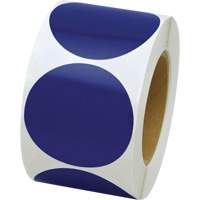 Coloured Marking Dots, Circle, 3" L x 3" W, Blue, Vinyl Helyx Safety & Industrial Supplies