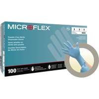 Gants jetables N20, Petit, Nitrile, 4,7 mils, Sans poudre, Bleu Helyx Safety & Industrial Supplies