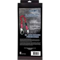 Longe amortisseuse interne ShockSorb, 6', Point d'ancrage &agrave; Crochet mousqueton, Crochet mousqueton aux jambes, Polyester Helyx Safety & Industrial Supplies