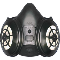 Comfort-Air&reg; 400Nx Black Half Mask without Exhalation Valve N95 Kit, Elastomer/Rubber, Small/Medium Helyx Safety & Industrial Supplies