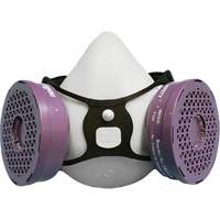 Ensemble de respirateur &agrave; demi-masque P100 Comfort-Air 400Nx noir sans soupape d'expiration, &eacute;lastom&egrave;re/Caoutchouc, Petit/Moyen Helyx Safety & Industrial Supplies