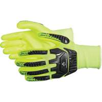 Gants antichocs &agrave; haute visibilit&eacute; r&eacute;sistants aux coupures Dexterity, Petit, Paume en Mousse de nitrile, Poignet &eacute;lastique Helyx Safety & Industrial Supplies
