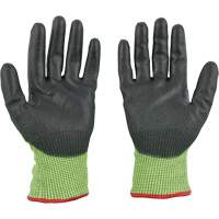 High Visibility Dipped Gloves, Size Small, 15 Gauge, Polyurethane Coated, Polyethylene Shell, ASTM ANSI Level A5 Helyx Safety & Industrial Supplies